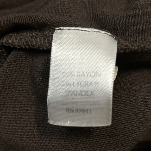 J Jill Vacation Dress XS Brown Midi Maxi Slits Dolman Pullover Casual Everyday - Picture 6 of 8